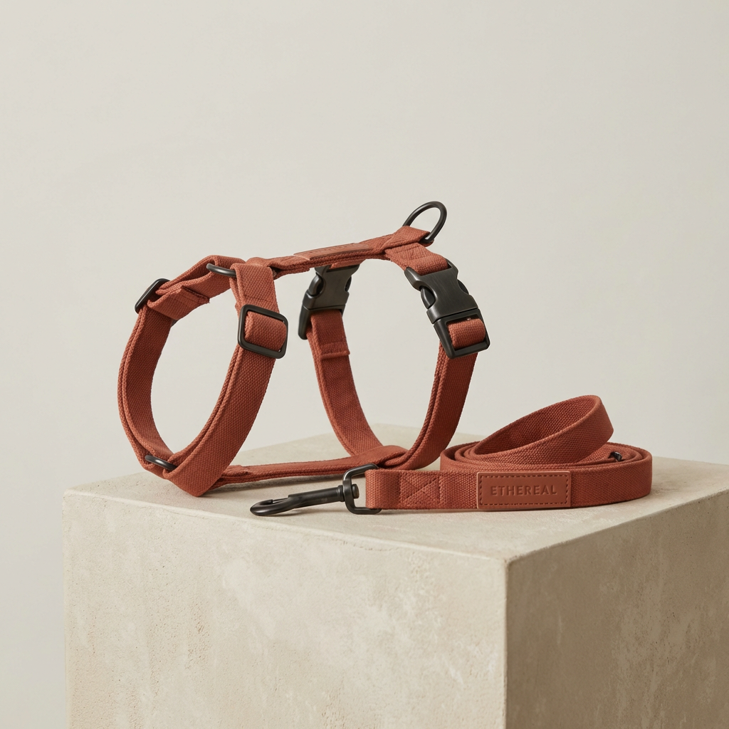 PETUAL "Ethereal" Matte Harness & Leash Set
