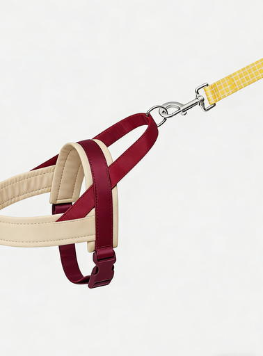Cream Wine Red Harness