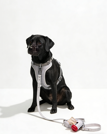 Gray Pet Harness